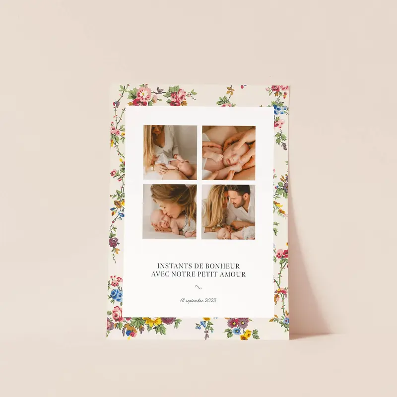Affiche photo « Puzzle fleuri »