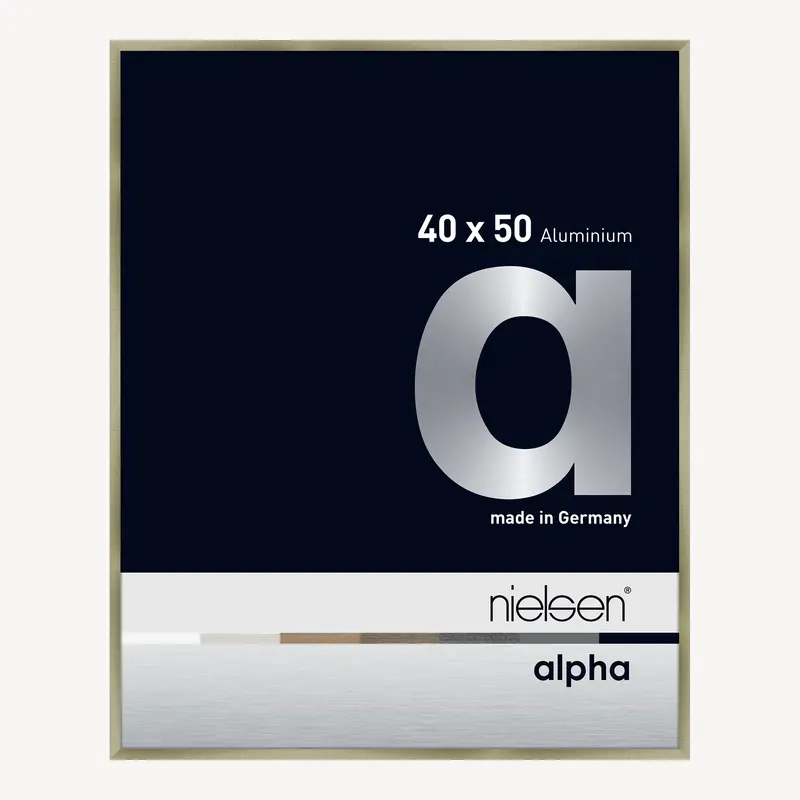 Alpha Acier brossé 40 x 50 cm
