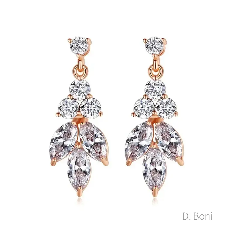 BOUCLES D'OREILLES MARIÉE<br>Astride Or rose