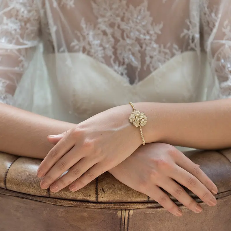 Bracelet de mariée<br>Blossom Or