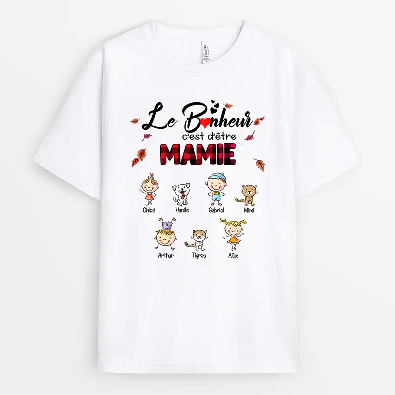 Cadeau Personnalisé | T-shirt pour Maman/Mamie