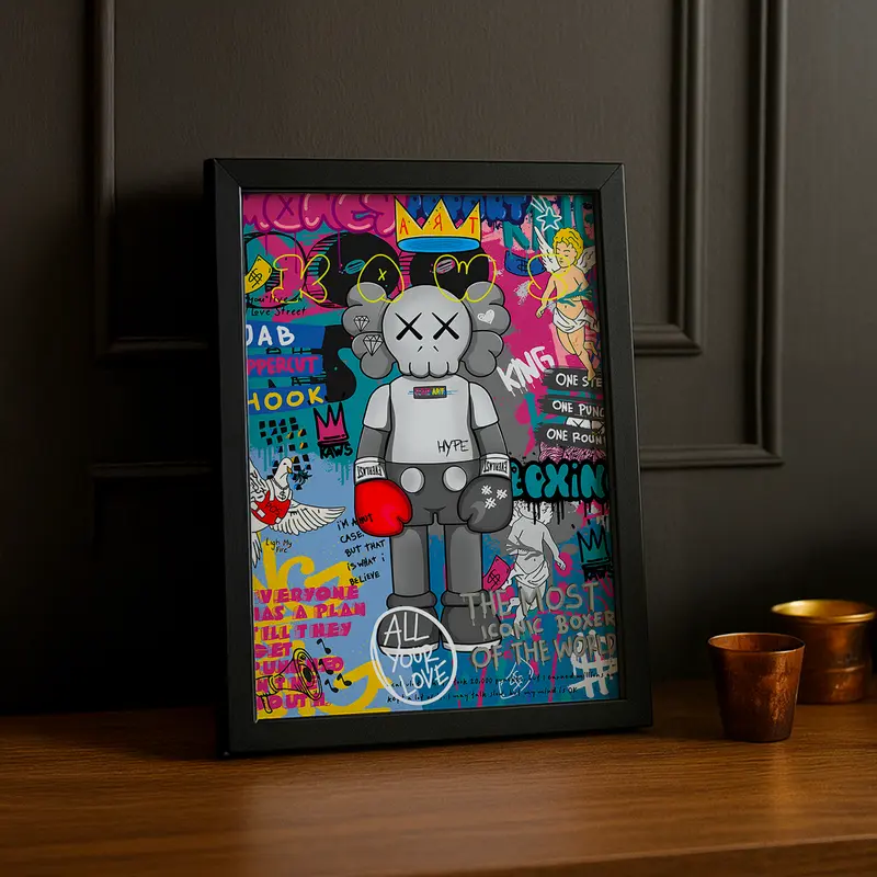 Cadre photo Kaws Magasine