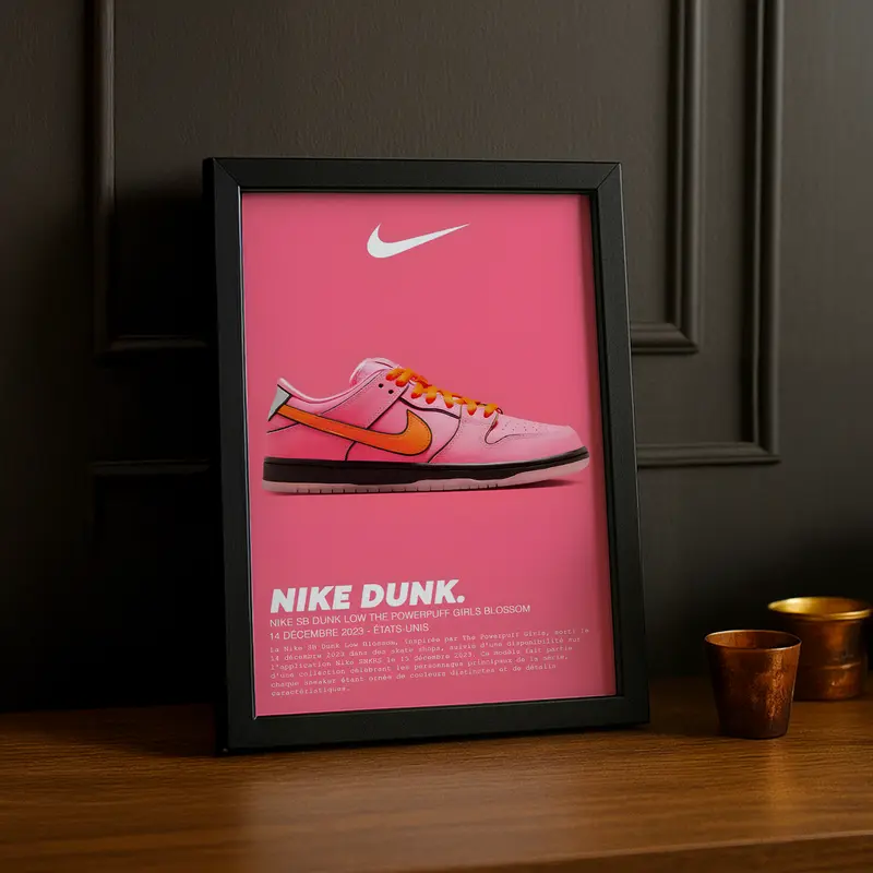 Cadre photo Nike SB Dunk Low The Powerpuff Girls Blossom