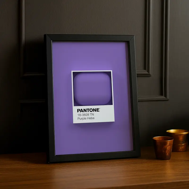 Cadre Photo Pantone Étiquette - Purple Hebe