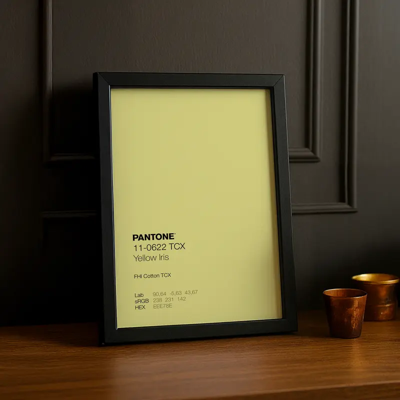 Cadre Photo Pantone - Yellow Iris