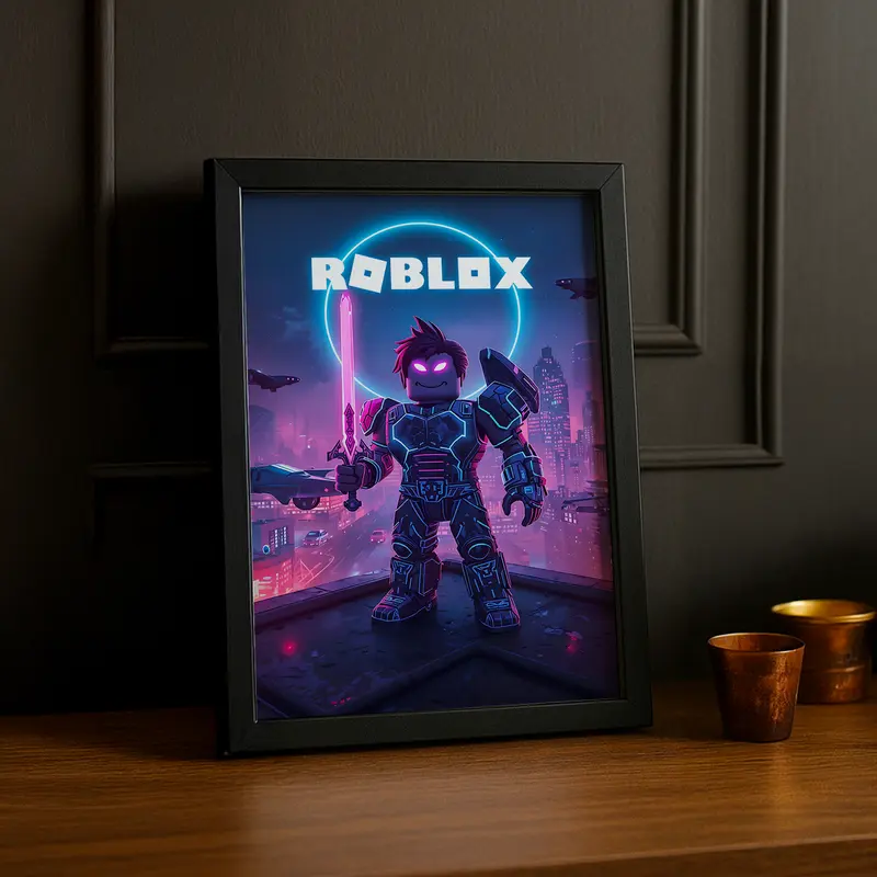 Cadre Photo Roblox - Blue & Pink