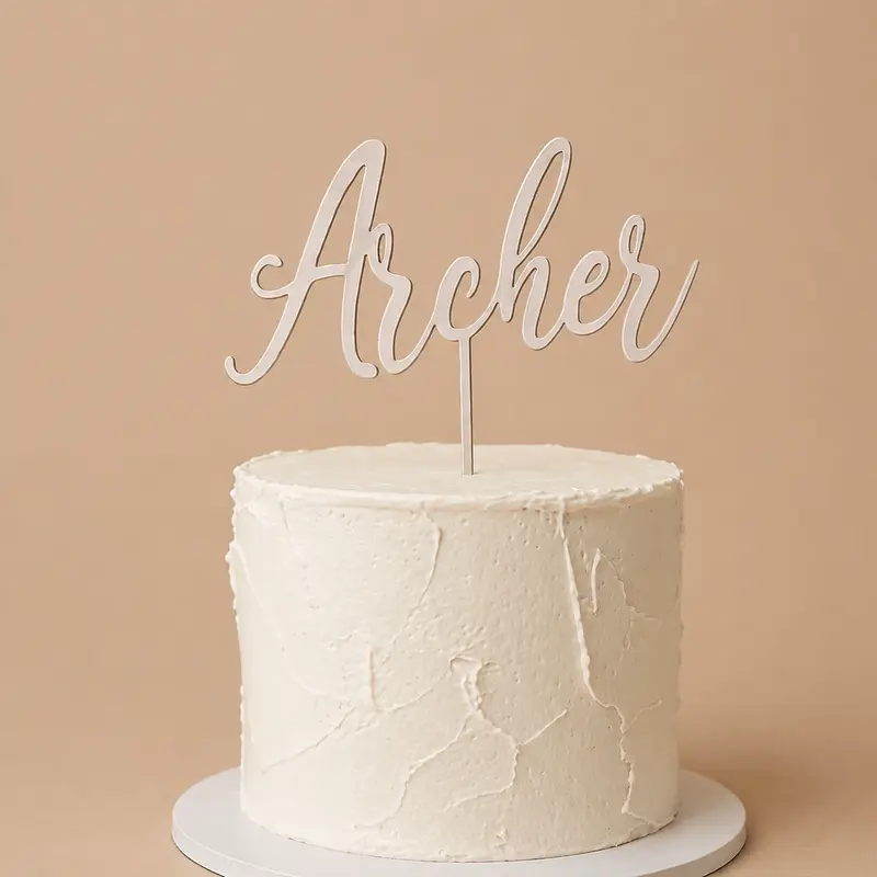 Cake topper personnalisé prénom