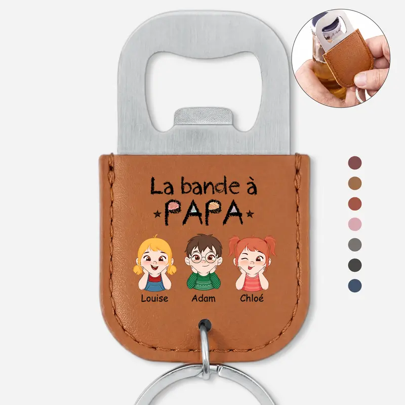 La Bande À Papa Papy Maman Mamie - Porte Clé Décapsuleur Personnalisé