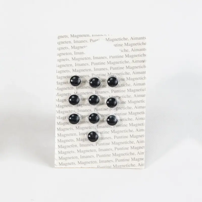Lot de 10 aimants noir