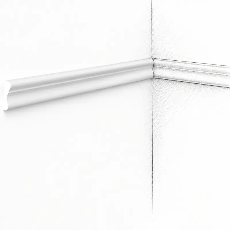 Moulure M346 3,4 x 1,6 cm - Polyuréthane Cimaises &+