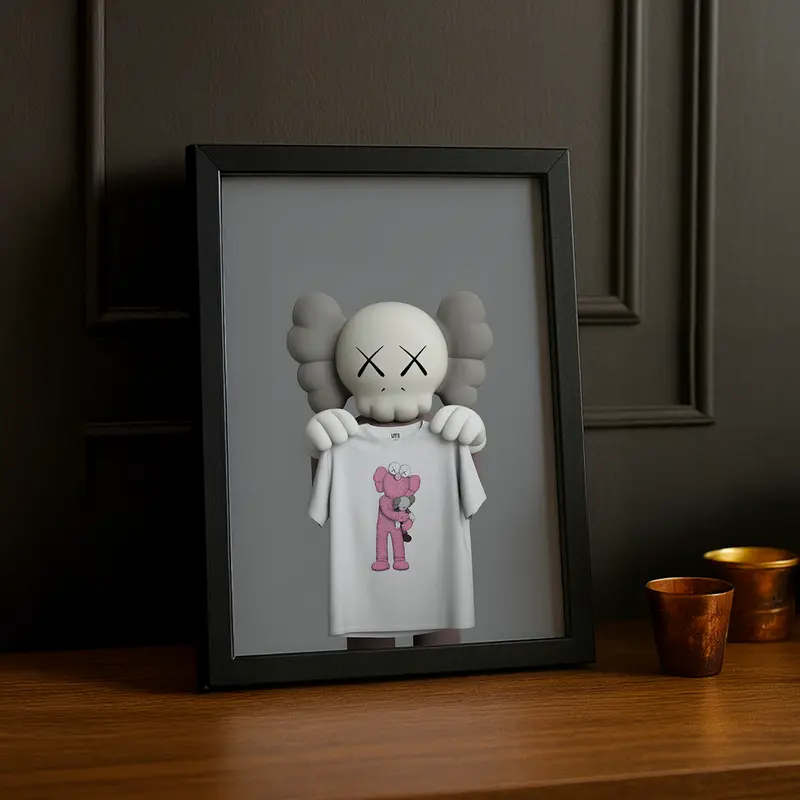 Poster Kaws t-shirt