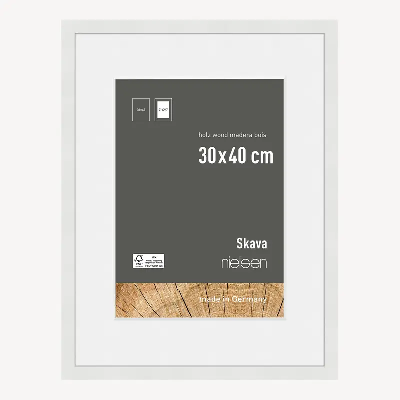 Skava 30X40/21X29.7 Blanc