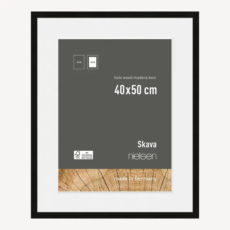 Skava 40x50/30x40 Noir