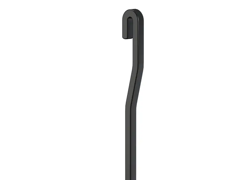Tige aluminium Noire coudée 4 mm - Accessoire Cimaise Tableau